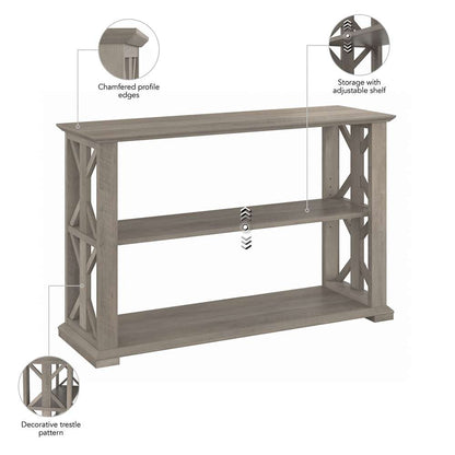 Bush Furniture - Homestead Console Table in Driftwood Gray - HOT248DG-03 veiw 6