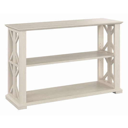 Bush Furniture - Homestead Console Table in Linen White Oak - HOT248LW-03 veiw 1