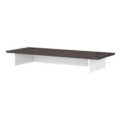 Bush Furniture - Jamestown 60W Desk Surface in White and Storm Gray - JTD160SGWH veiw 1