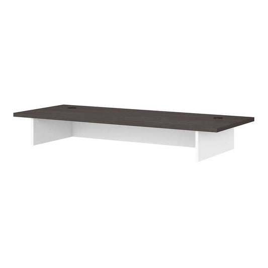 Bush Furniture - Jamestown 60W Desk Surface in White and Storm Gray - JTD160SGWH veiw 1