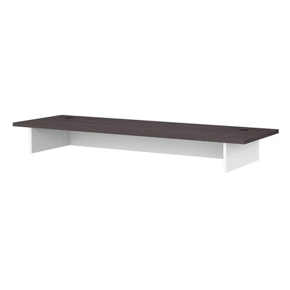Bush Furniture - Jamestown 72W Desk Surface in White and Storm Gray - JTD172SGWH veiw 1