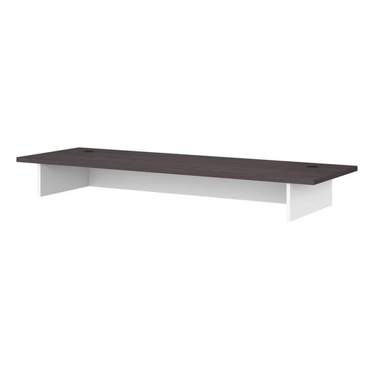 Bush Furniture - Jamestown 72W Desk Surface in White and Storm Gray - JTD172SGWH veiw 1