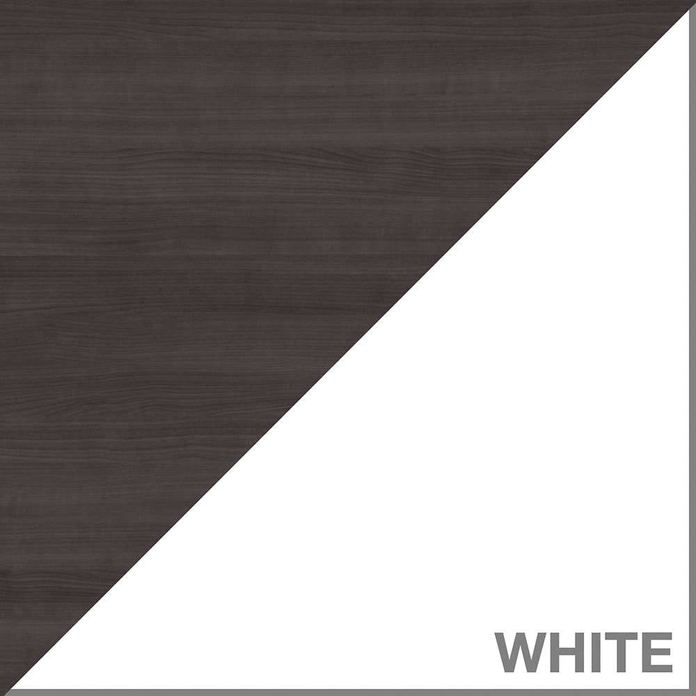 Bush Furniture - Jamestown 72W Desk Surface in White and Storm Gray - JTD172SGWH veiw 2