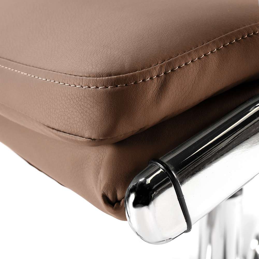 Bush Furniture - Jamestown High Back Leather Executive Office Chair in Saddle Tan - JTN027SD veiw 5