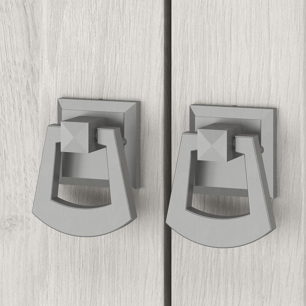 Bush Furniture - Salinas 48W Double Vanity Set with Sinks and Medicine Cabinets in Linen White Oak - SAL032LW veiw 5