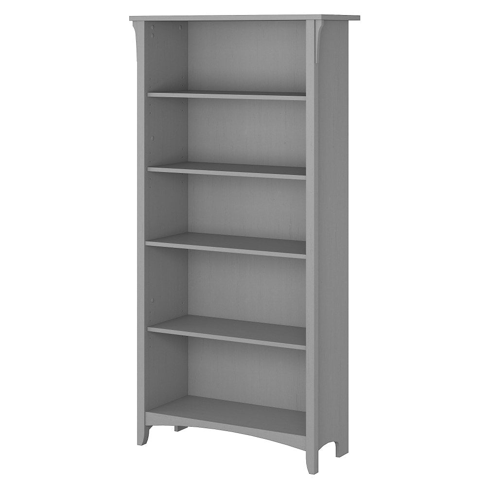 Bush Furniture - Salinas 5 Shelf Bookcase in Cape Cod Gray - SAB132CG-03 veiw 1