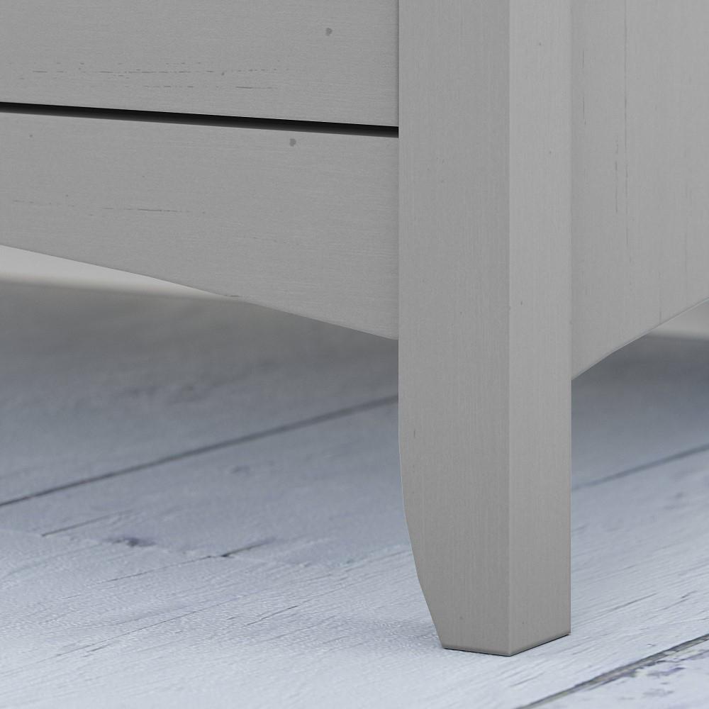 Bush Furniture - Salinas 60W L Shaped Desk with Lateral File Cabinet and Bookcase in Cape Cod Gray - SAL003CG veiw 5