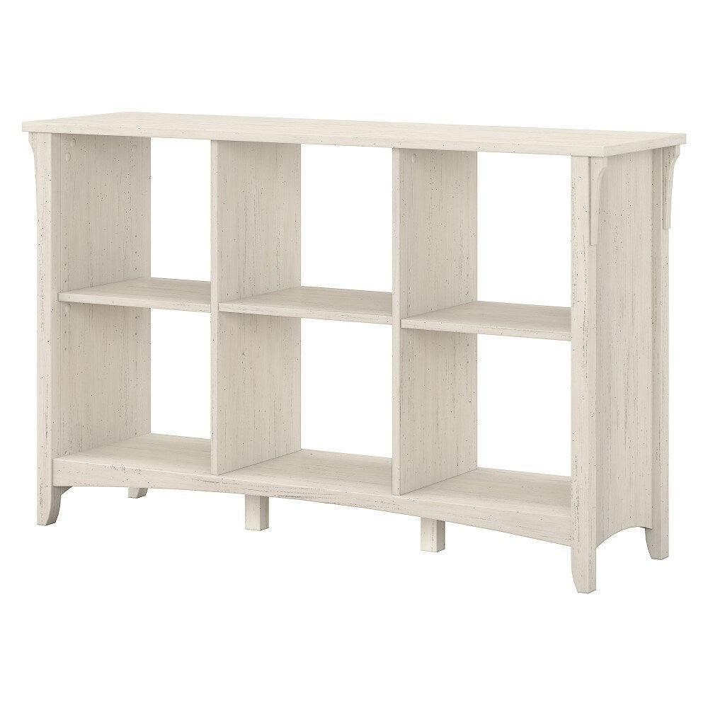 Bush Furniture - Salinas 6 Cube Organizer in Antique White - SAB148AW-03 veiw 1