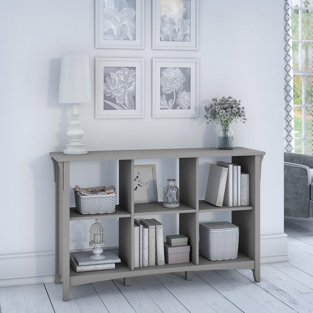 Bush Furniture - Salinas 6 Cube Organizer in Cape Cod Gray - SAB148CG-03 veiw 2