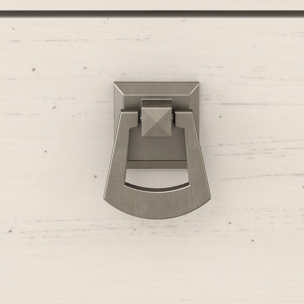 Bush Furniture - Salinas Entryway Storage Set with Hall Tree, Shoe Bench and Cabinet in Antique White - SAL008AW veiw 5