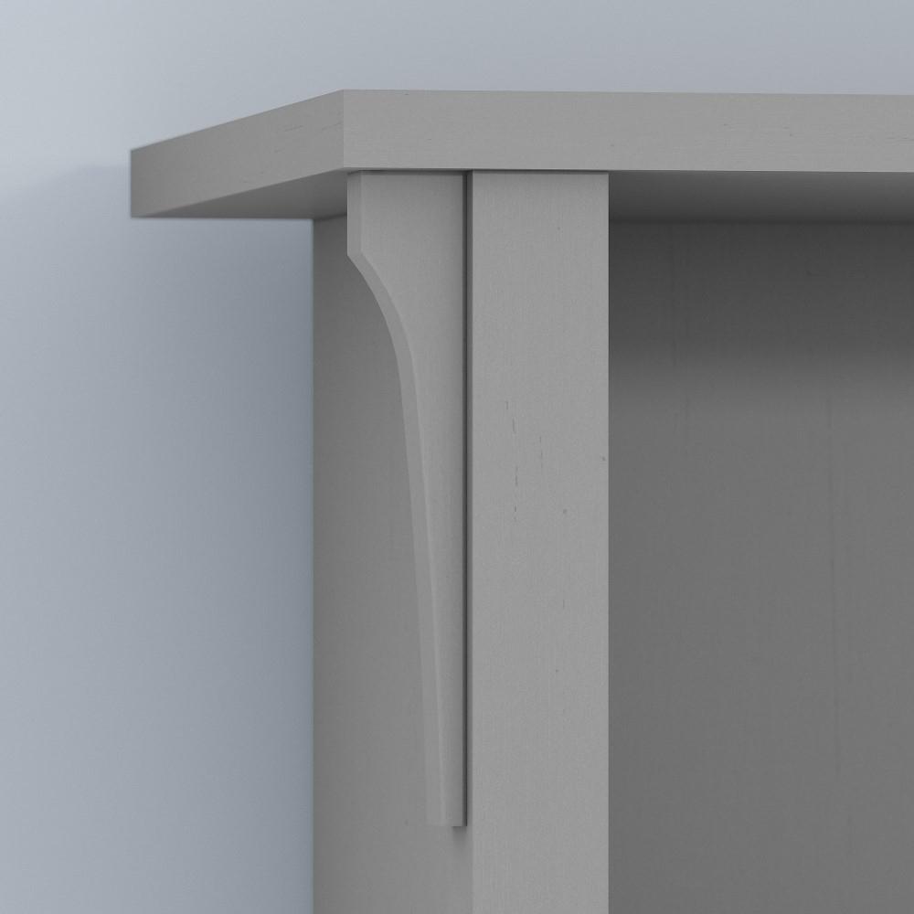 Bush Furniture - Salinas Hall Tree with Storage Bench in Cape Cod Gray - SAL001CG veiw 3