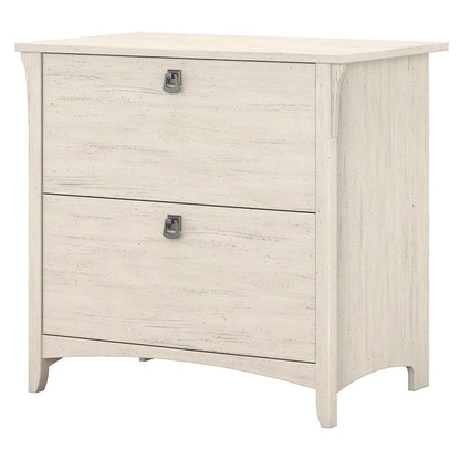 Bush Furniture - Salinas Lateral File Cabinet in Antique White - SAF132AW-03 veiw 1