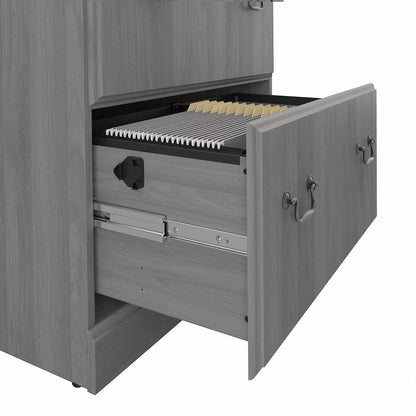 Bush Furniture - Saratoga 2 Drawer Lateral File Cabinet in Modern Gray - EX45854-03 veiw 5