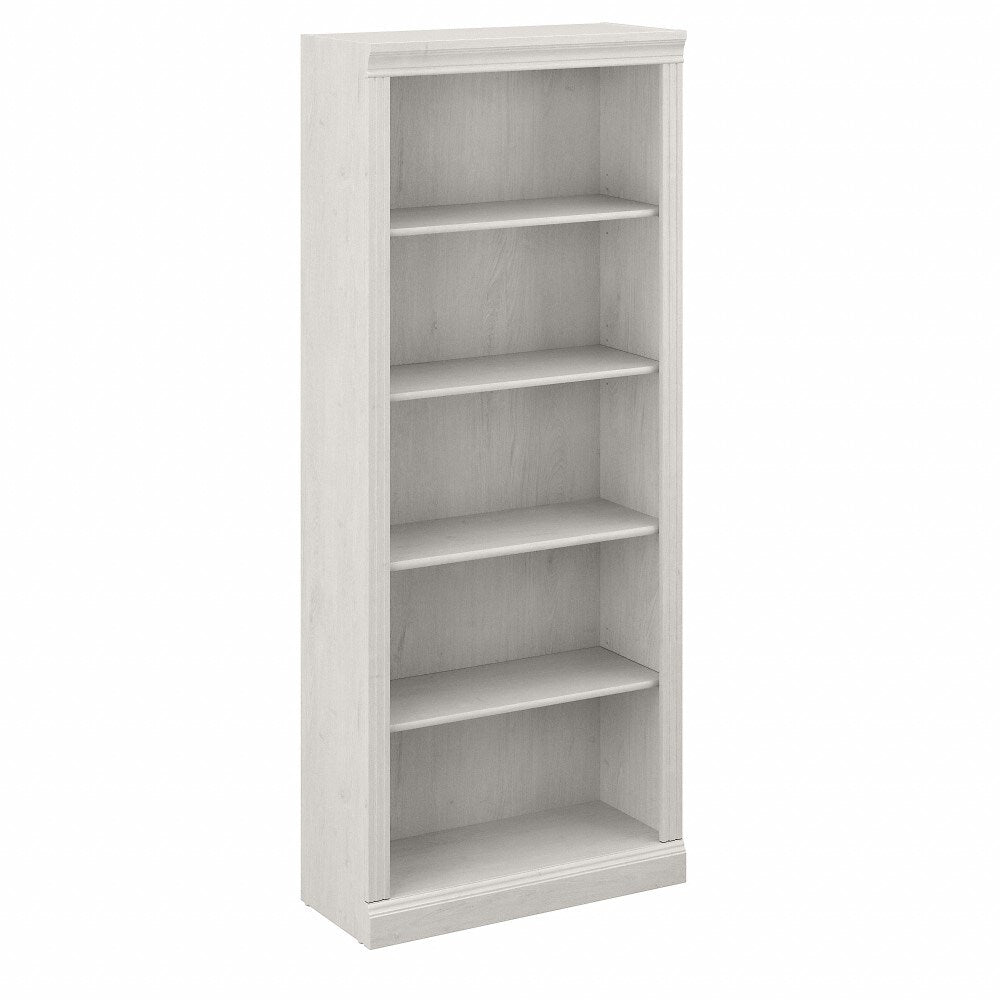 Bush Furniture - Saratoga Tall 5 Shelf Bookcase in Linen White Oak - W1645C-03 veiw 1