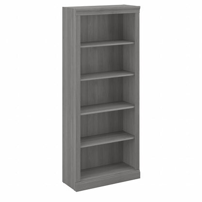 Bush Furniture - Saratoga Tall 5 Shelf Bookcase in Modern Gray - W1655C-03 veiw 1