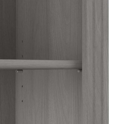 Bush Furniture - Saratoga Tall 5 Shelf Bookcase (Set of 2) in Modern Gray - SAR008MG veiw 3