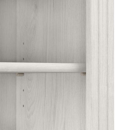Bush Furniture - Saratoga Tall 5 Shelf Bookcase (Set of 2) in Linen White Oak - SAR008LW veiw 3