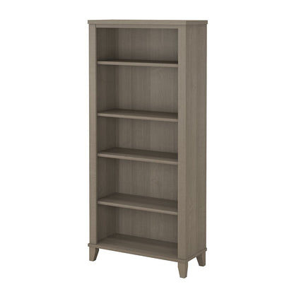 Bush Furniture - Somerset 5 Shelf Bookcase in Ash Gray - WC81665 veiw 1