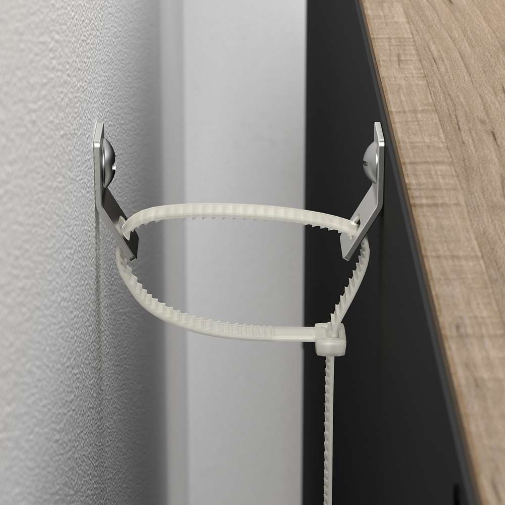 Bush Furniture - Universal 5 Shelf Bookcase in Ash Gray (Set of 2) - UB003AG veiw 4