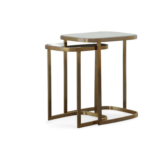 Century Furniture - Bohdi Nesting Tables - Antique Brass - SF6090 veiw 2
