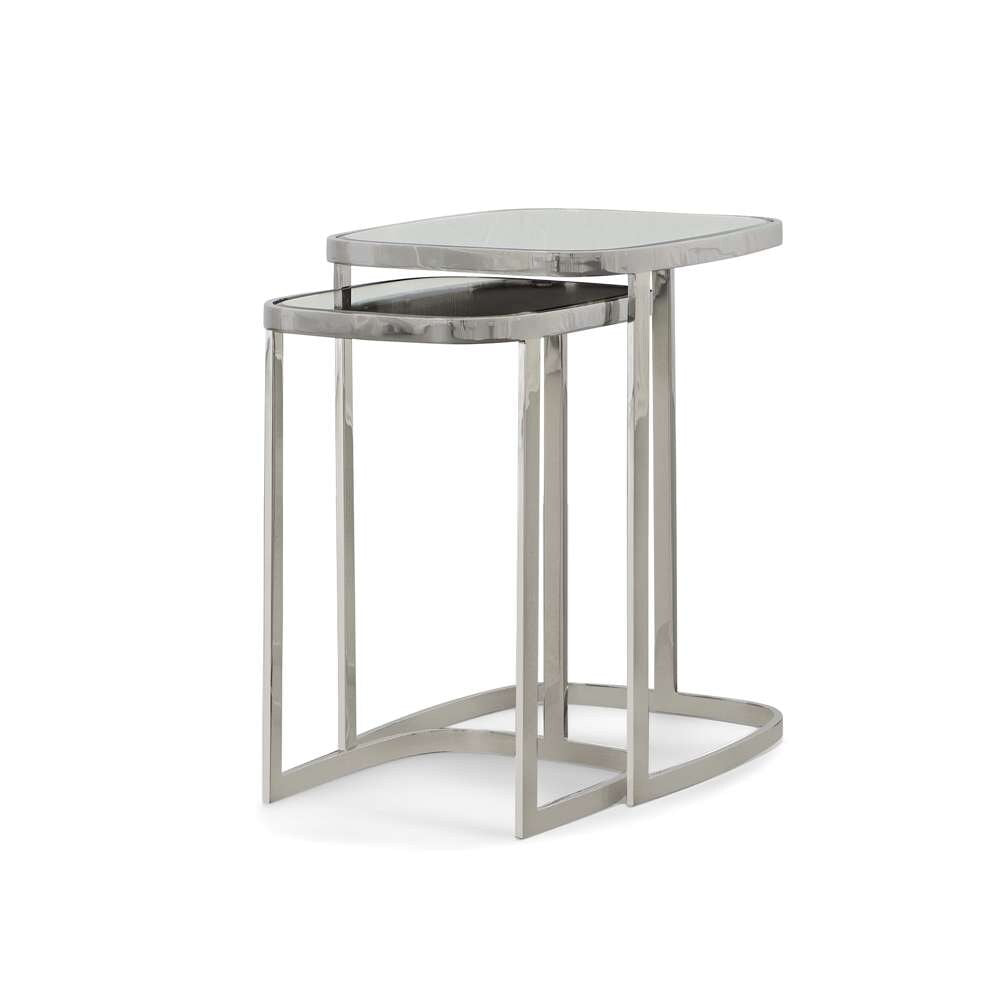 Century Furniture - Bohdi Nesting Tables - Polished Nickel - SF6089 veiw 1