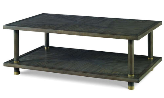 Century Furniture - Curate - Biscayne Cocktail Table-Mink - CT1004-MK veiw 1