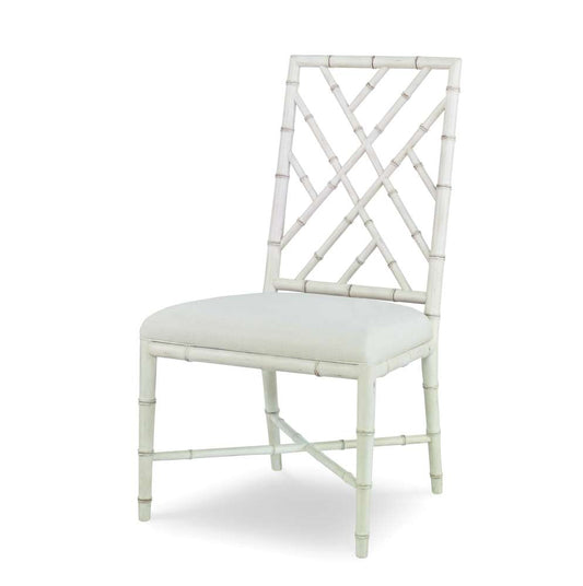 Century Furniture - Curate - Brighton Side Chair-Antique White/Flax - CT2008S-AW-FL veiw 1