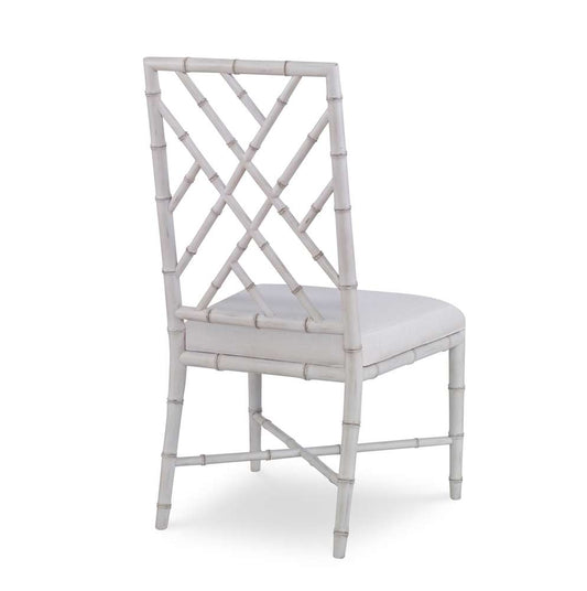 Century Furniture - Curate - Brighton Side Chair-Antique White/Flax - CT2008S-AW-FL veiw 2