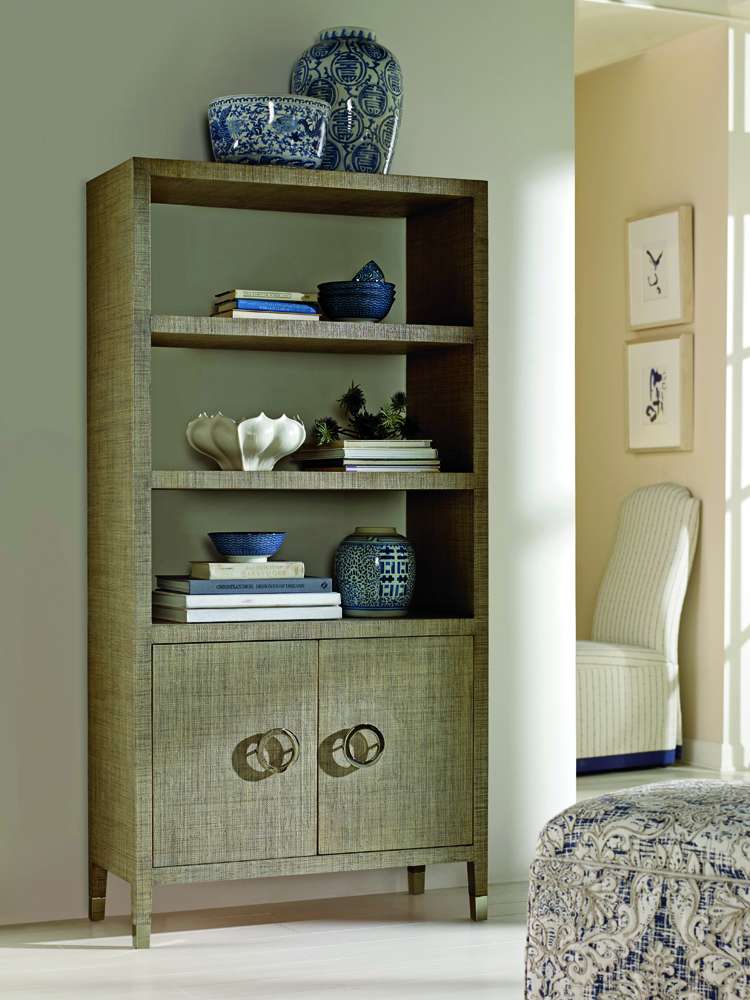 Century Furniture - Curate - Charleston Bookcase-French Grey - CT5018-FG veiw 1