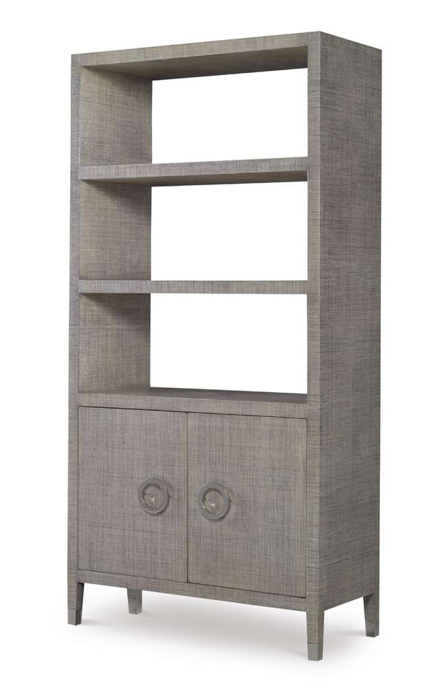 Century Furniture - Curate - Charleston Bookcase-French Grey - CT5018-FG veiw 2