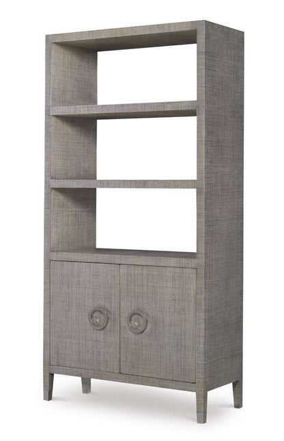Century Furniture - Curate - Charleston Bookcase-French Grey - CT5018-FG veiw 2