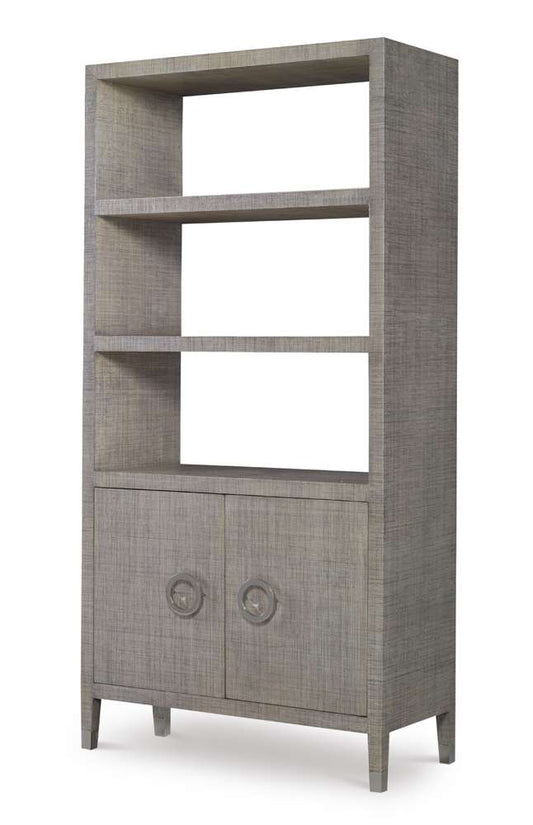 Century Furniture - Curate - Charleston Bookcase-French Grey - CT5018-FG veiw 2