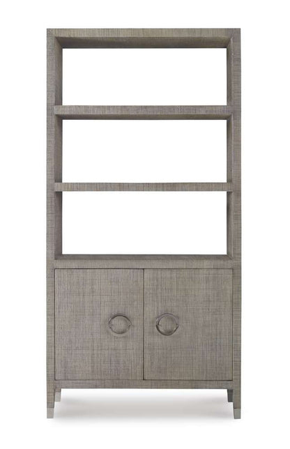 Century Furniture - Curate - Charleston Bookcase-French Grey - CT5018-FG veiw 3