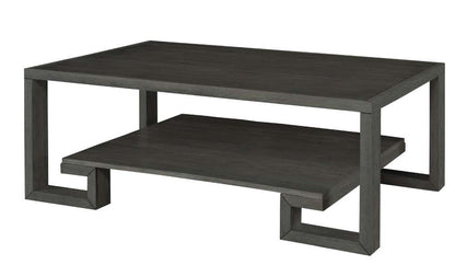 Century Furniture - Curate - Greek Key Cocktail Table-Mink - CT1003-MK veiw 1