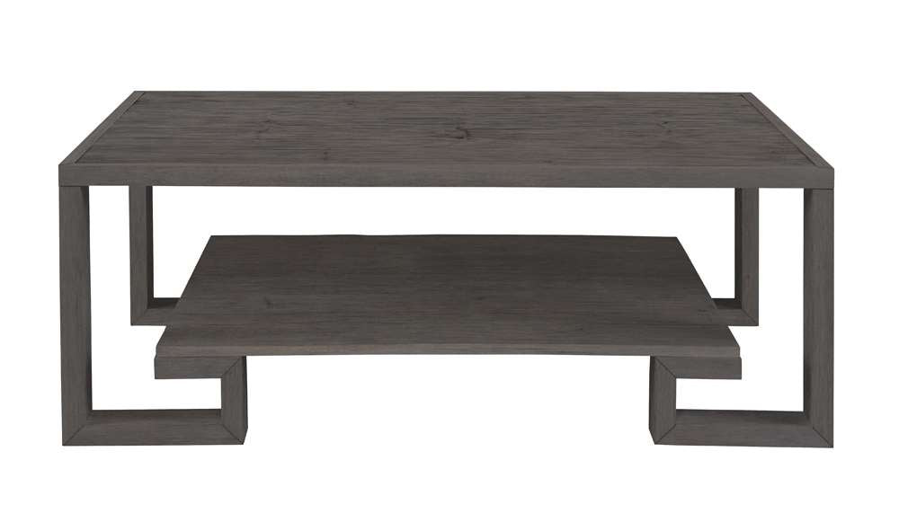 Century Furniture - Curate - Greek Key Cocktail Table-Mink - CT1003-MK veiw 2