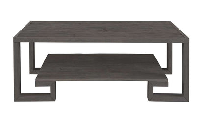 Century Furniture - Curate - Greek Key Cocktail Table-Mink - CT1003-MK veiw 2