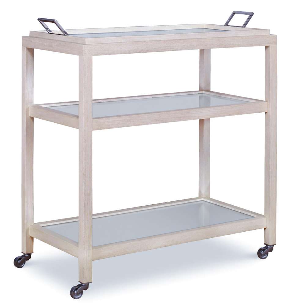 Century Furniture - Curate - Mandalay Bar Cart - Coconut - CT6011-CN veiw 1