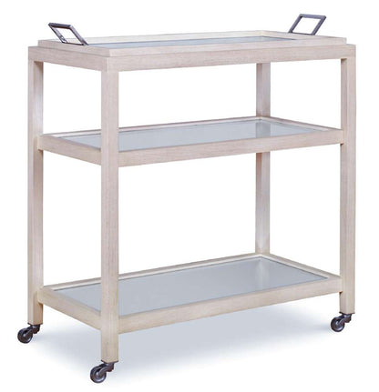 Century Furniture - Curate - Mandalay Bar Cart - Coconut - CT6011-CN veiw 1