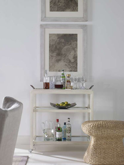 Century Furniture - Curate - Mandalay Bar Cart - Coconut - CT6011-CN veiw 4