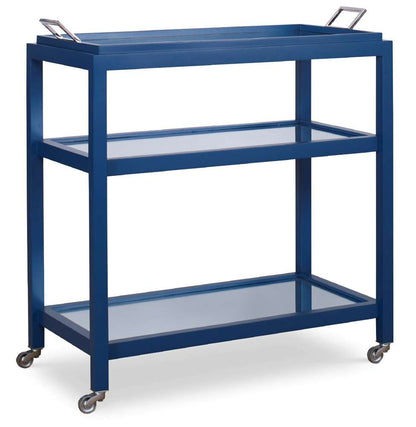 Century Furniture - Curate - Mandalay Bar Cart - Navy - CT6011-NV veiw 1