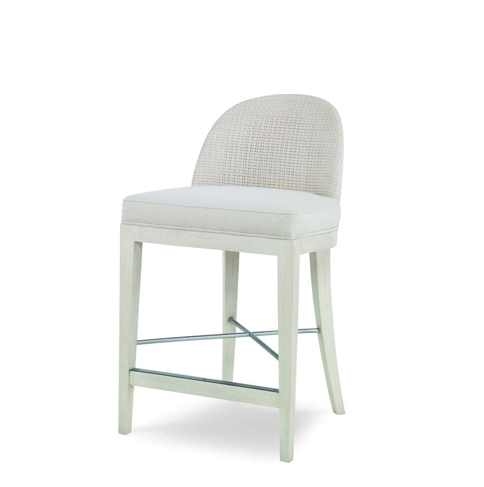 Century Furniture - Curate - Tybee Counter Stool-Peninsula/Flax - CT4004C-PN-FL veiw 1