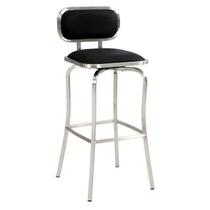 Chintaly - Modern Swivel Bar Stool Black - 1192-BS-BLK veiw 1