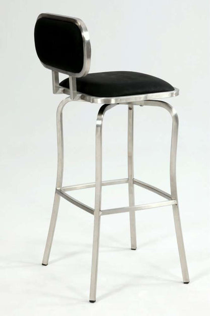 Chintaly - Modern Swivel Bar Stool Black - 1192-BS-BLK veiw 4
