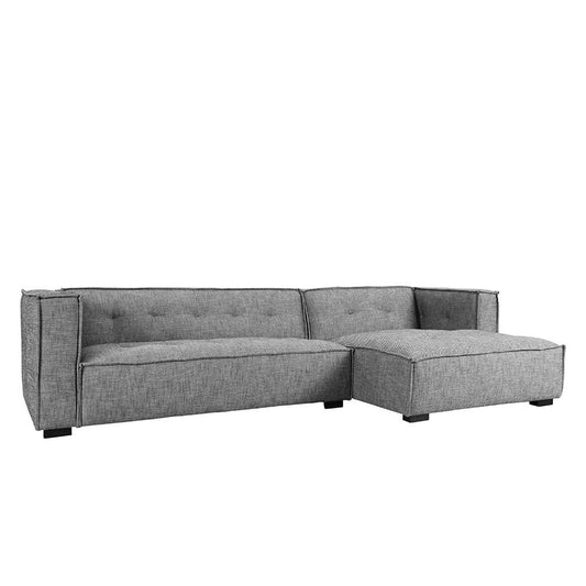 Classic Home - Element 2pc Sectional w/RAF Chaise Gray - 53051499 veiw 1