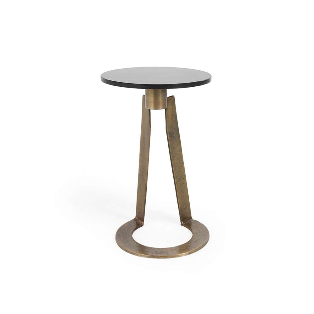 Classic Home - Leyton Accent Table Black Marble - 51011724 veiw 1
