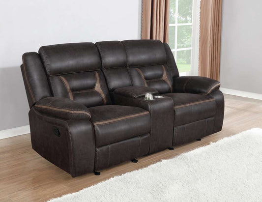Coaster -  Greer Glider Loveseat W/ Console - 651355 veiw 1