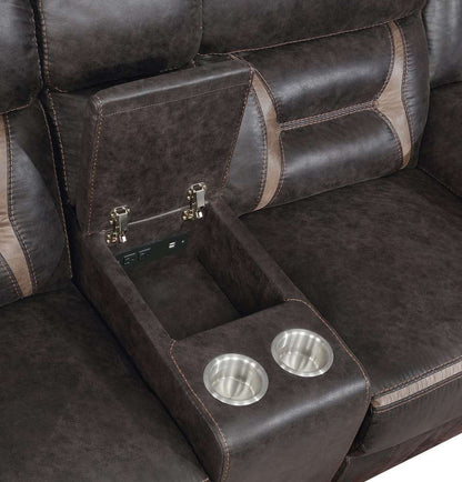 Coaster -  Greer Glider Loveseat W/ Console - 651355 veiw 4