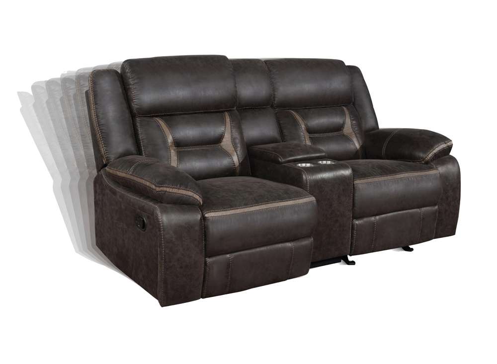 Coaster -  Greer Glider Loveseat W/ Console - 651355 veiw 6