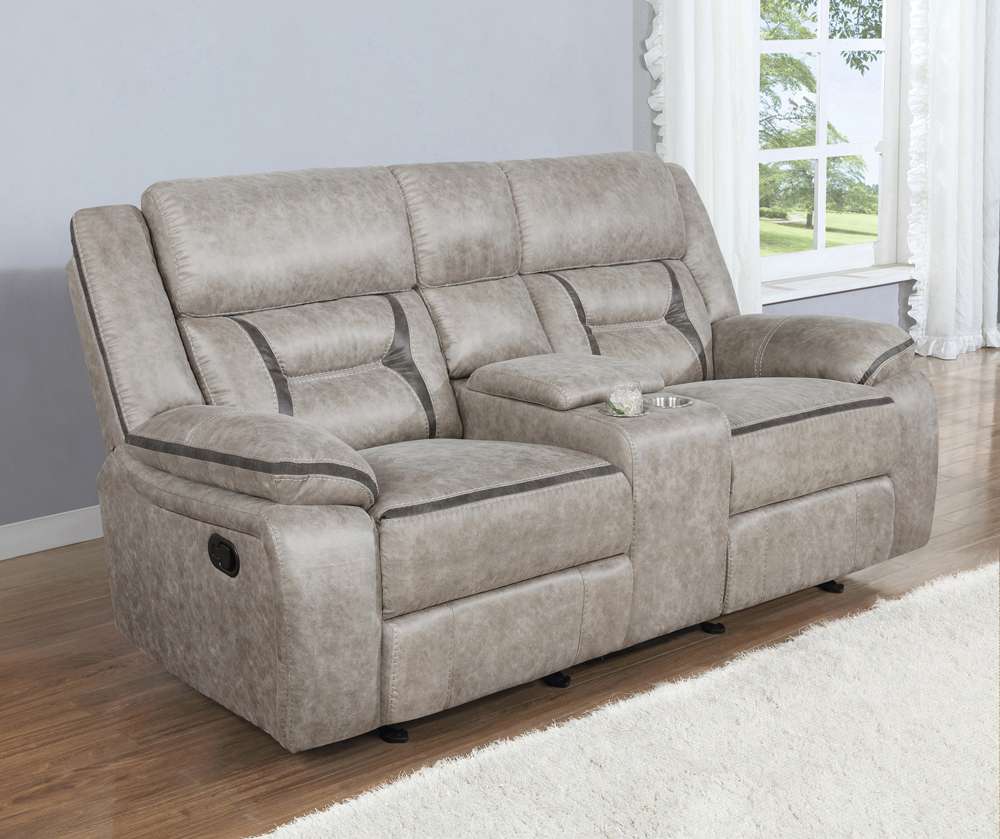 Coaster -  Greer Glider Loveseat W/ Console - 651352 veiw 1