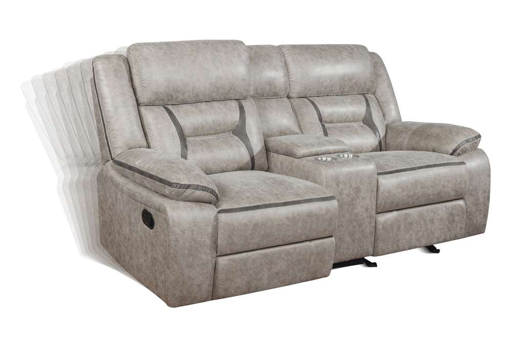 Coaster -  Greer Glider Loveseat W/ Console - 651352 veiw 6